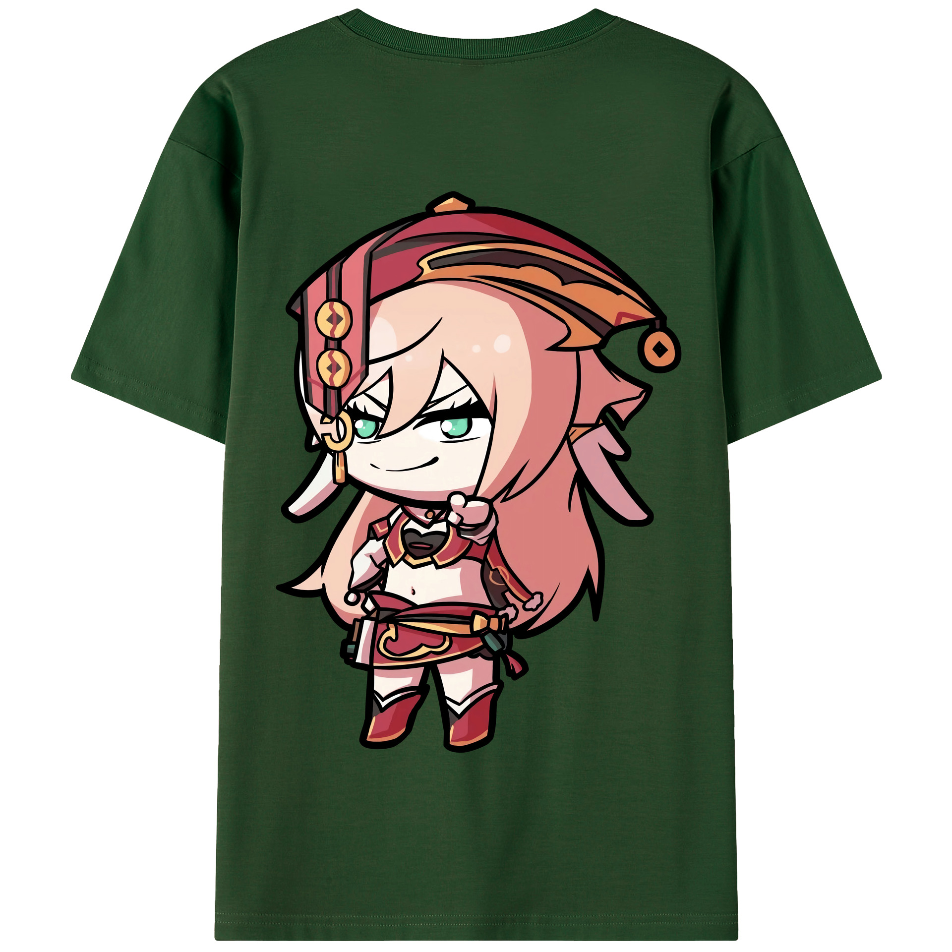げんし神 ヤンフェイ genshin Yanfei 綿100％半袖Tシャツ（背面プリント）